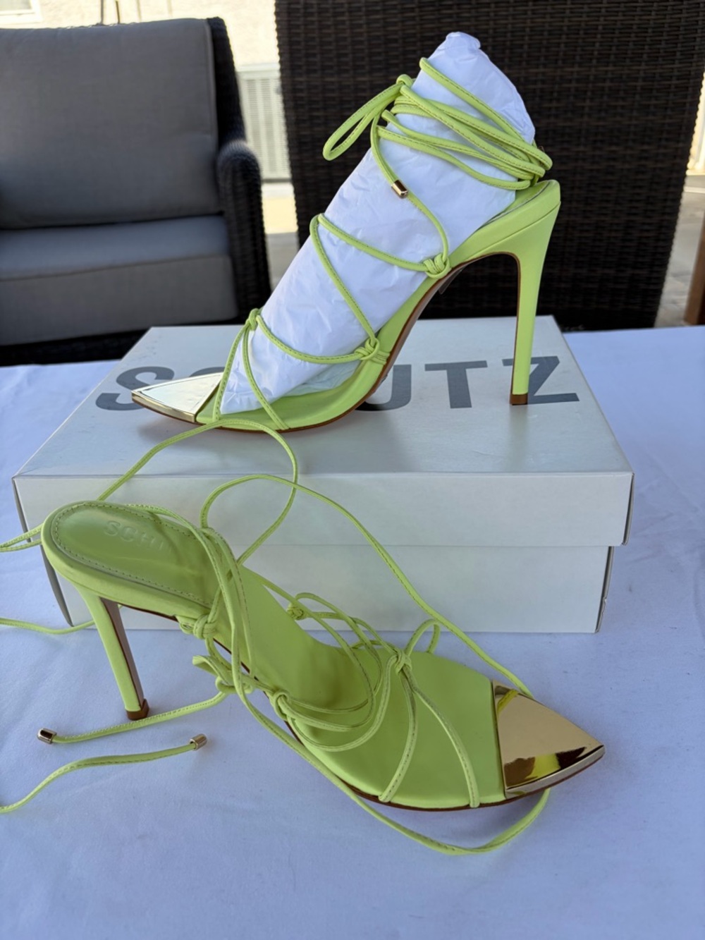 Schutz Hana Sandal Heels, Size 9
